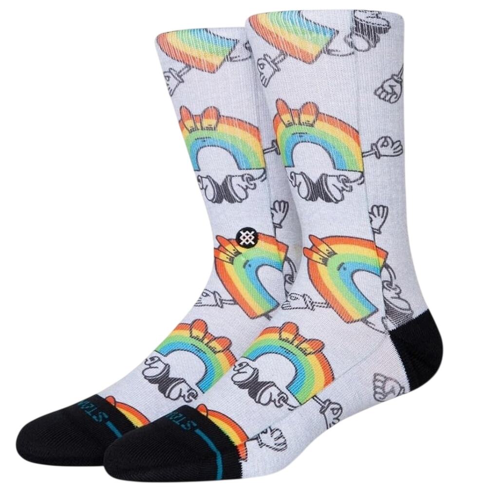 Stance Vibeon Unisex Socks Vibe On Crew Socks Rainbow